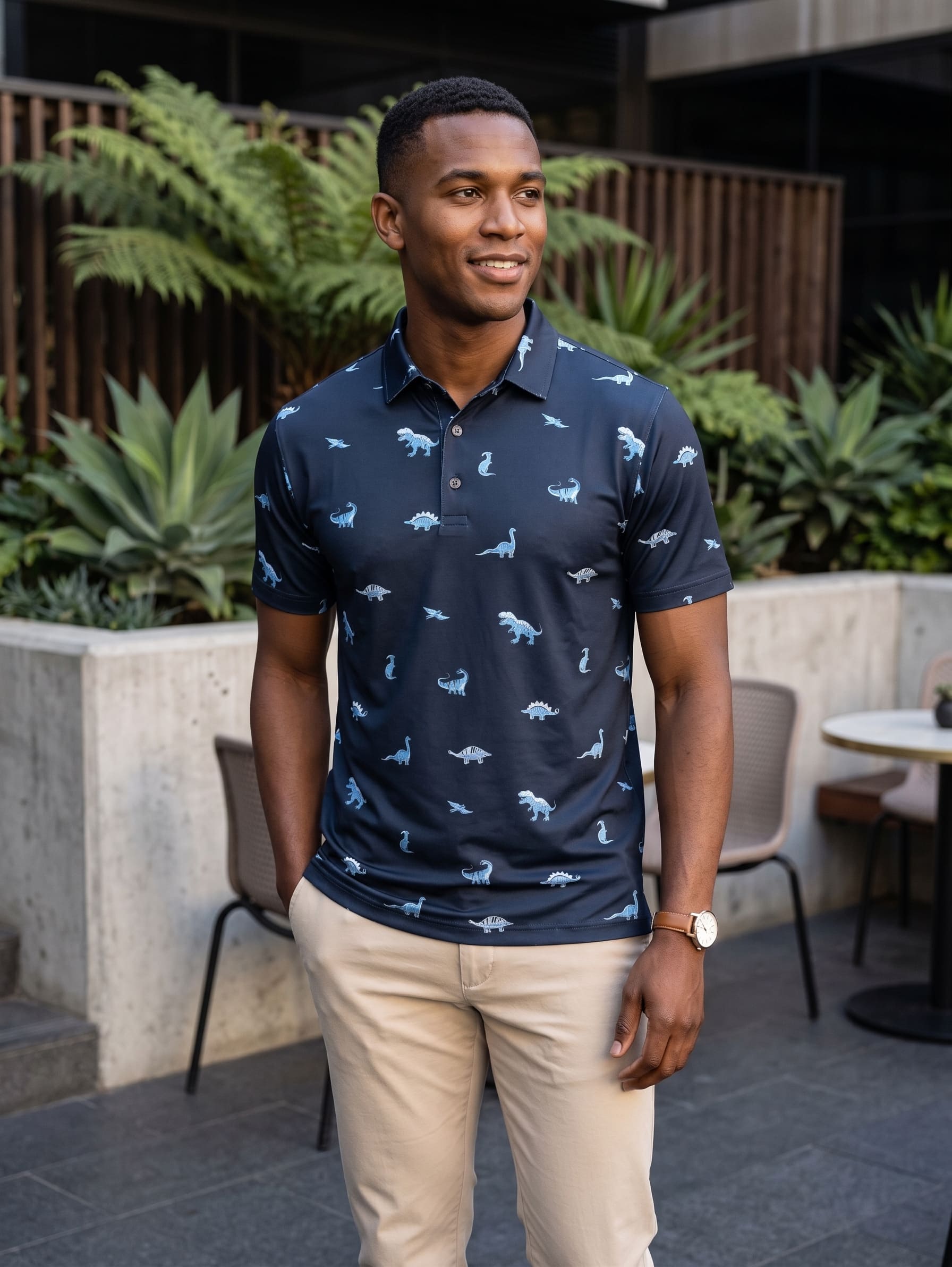 Good Game Golf Shirt Dino Series