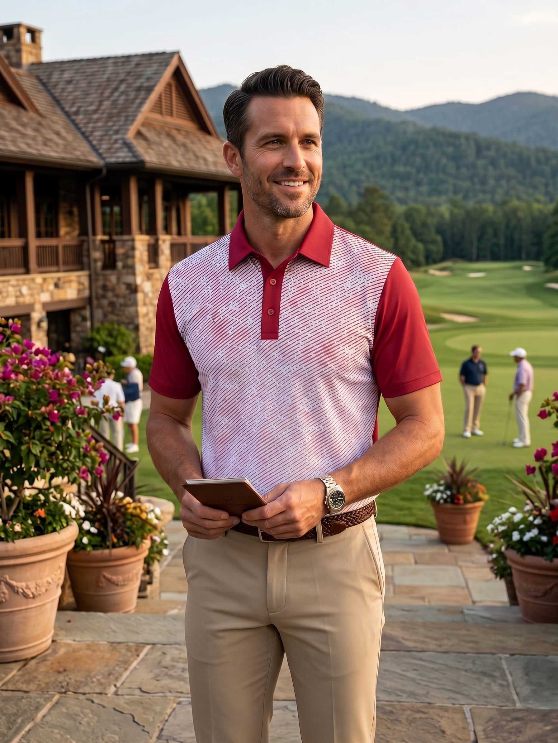 Good Game Golf Shirt Red Rain